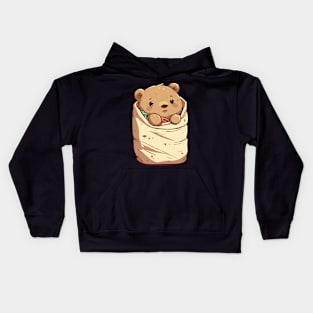 Bear-rito - Grizzly Bear Kids Hoodie